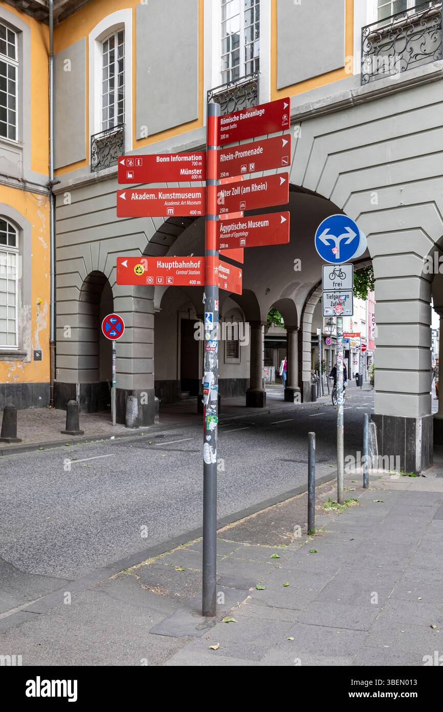 Guide To The University Of Bonn Stock Photo Alamy