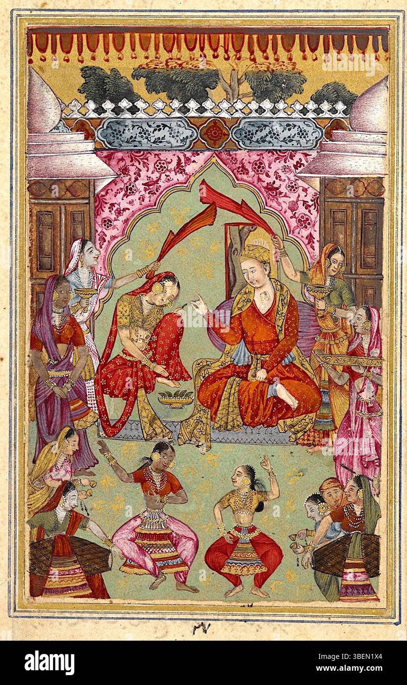 Hasan Mah Rash This 1591 illustration by the Dublin Painter, from the British Library ...