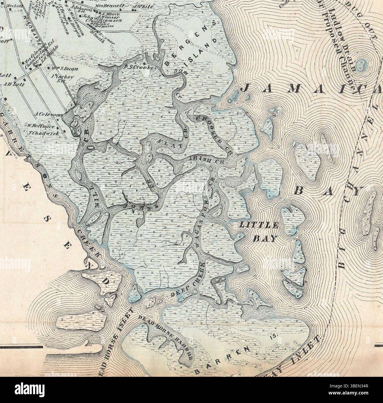 Map of jamaica new york hi-res stock photography and images - Alamy