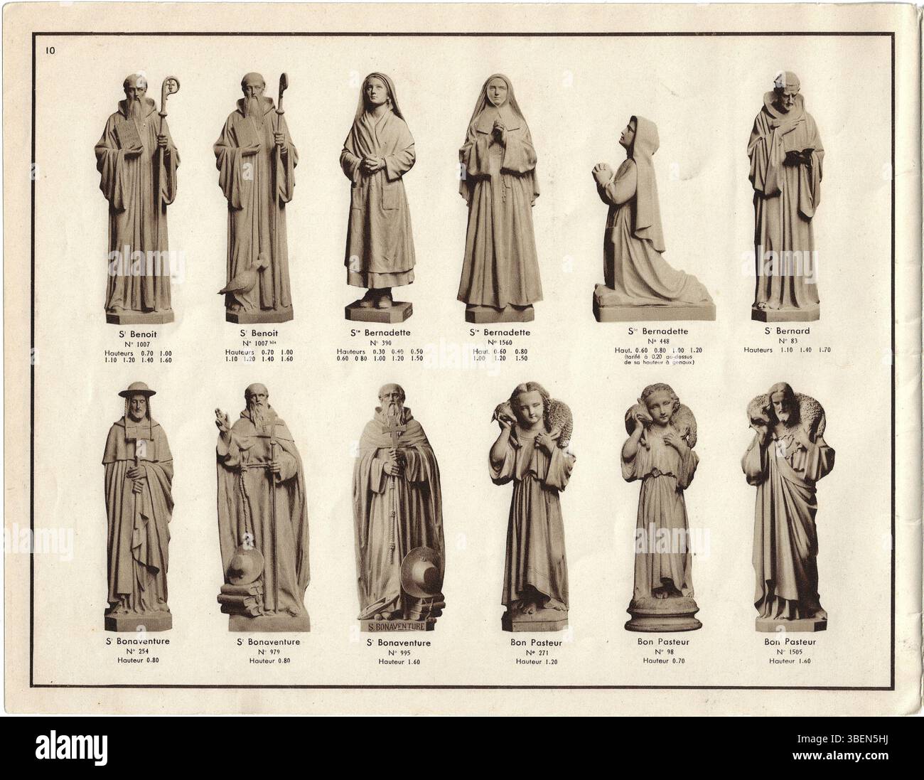 Page 10 from P. Rouillard’s 'Album de Statues Religieuses' (circa 1935 ...