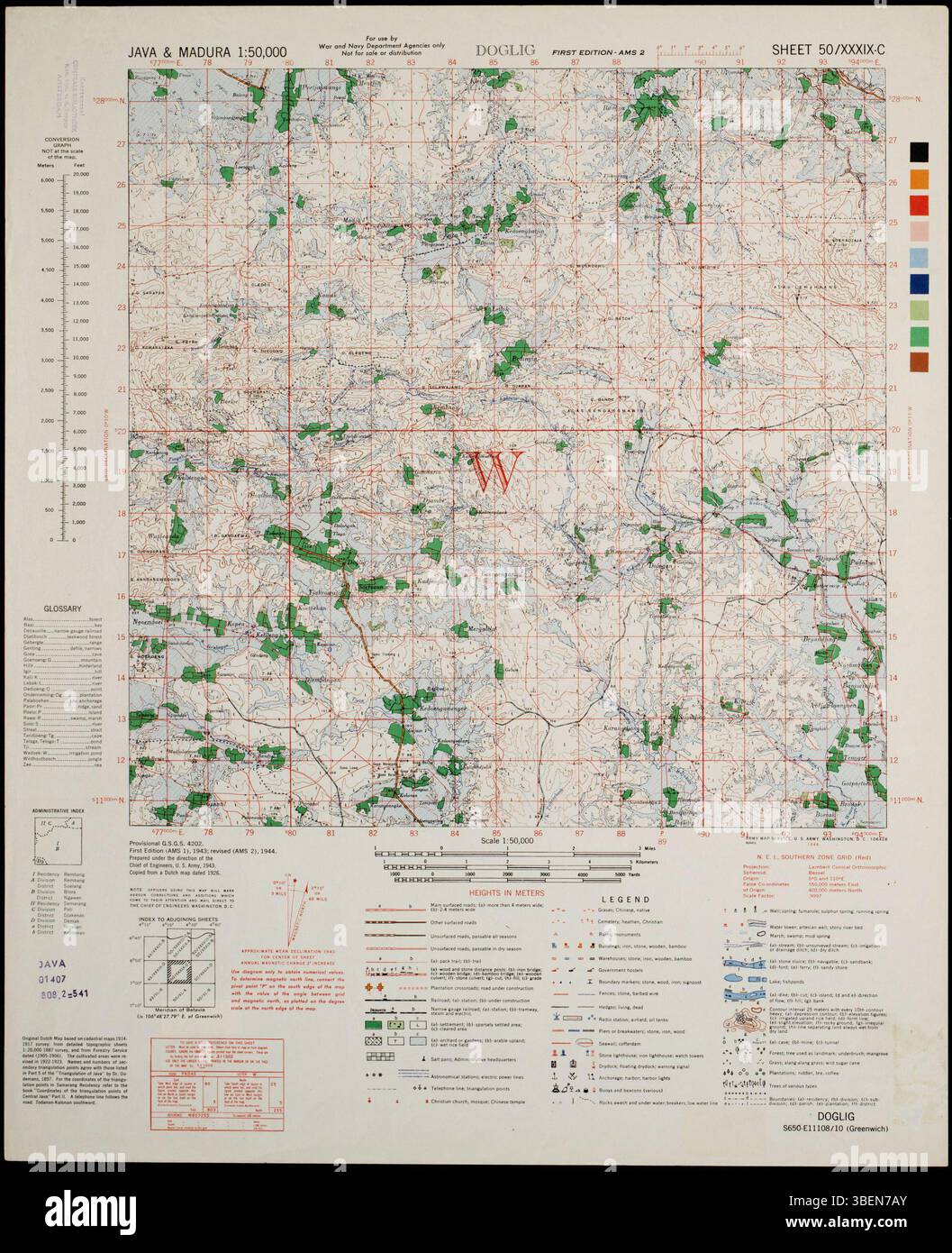 Java Geographic This topographic map of Java and Madura, part of a series created by ...
