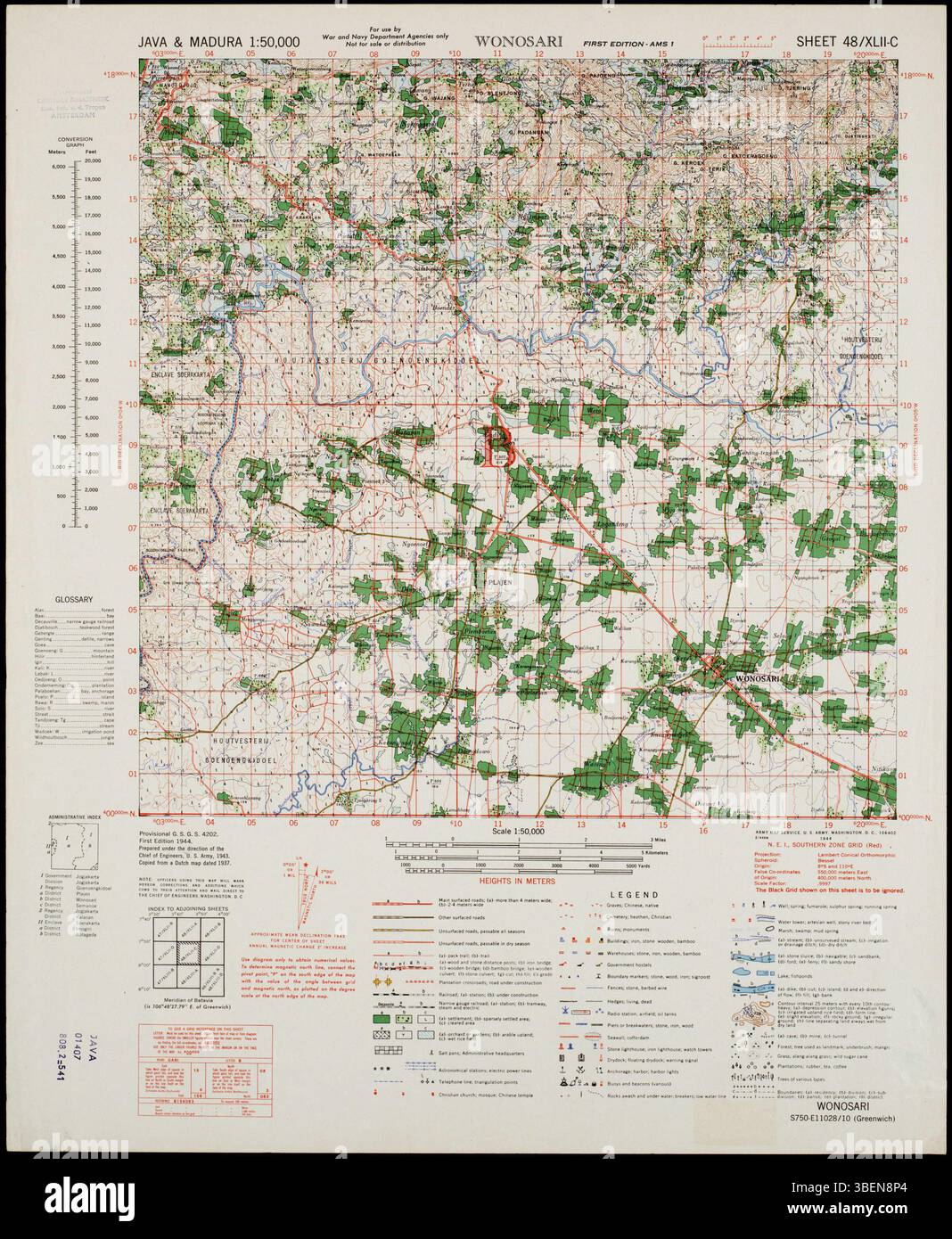 Java Geographic This page (243) of the 'Java & Madura 1:50.000' map series was ...
