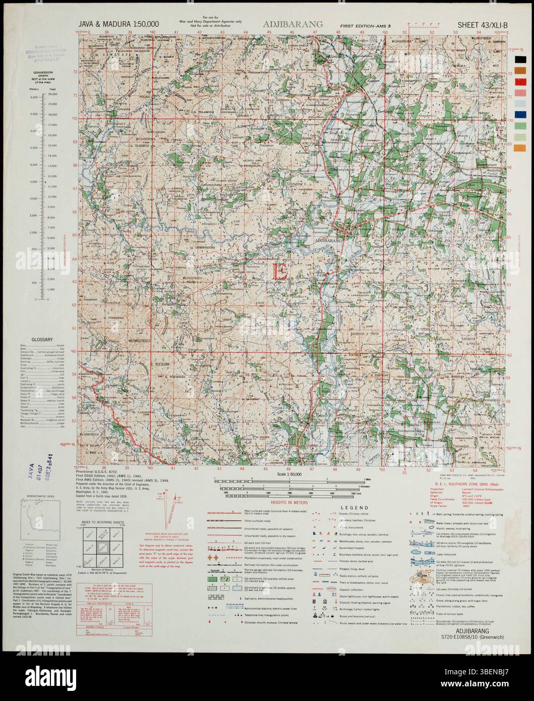 The US Defence Mapping Agency Topographic Center produced this map of ...