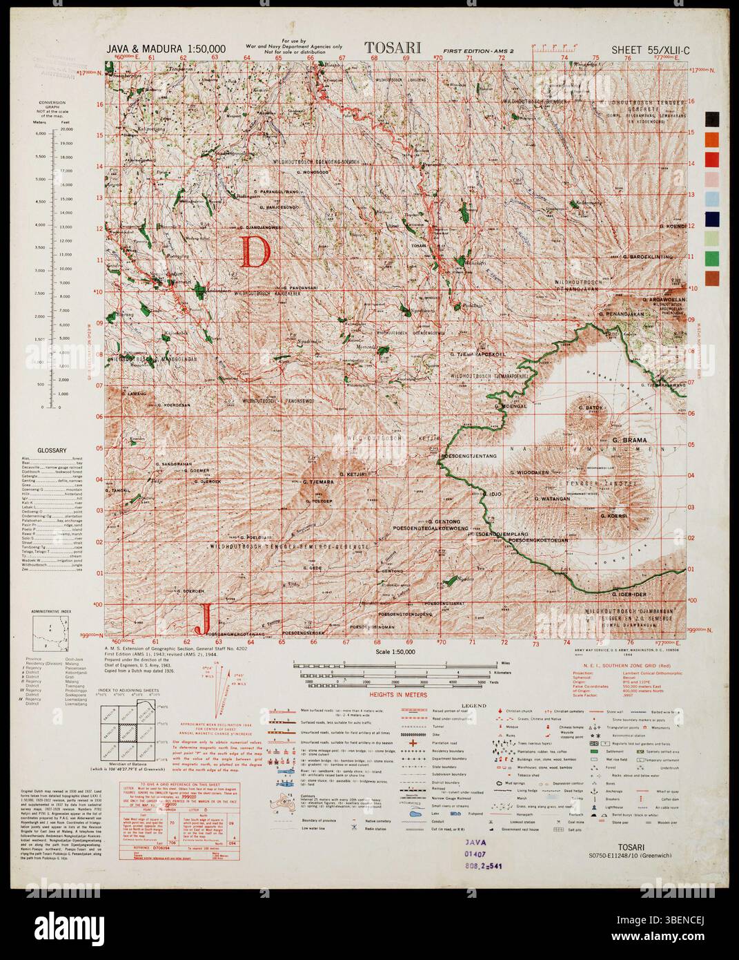 This is part of the series of topographic maps of Java and Madura ...