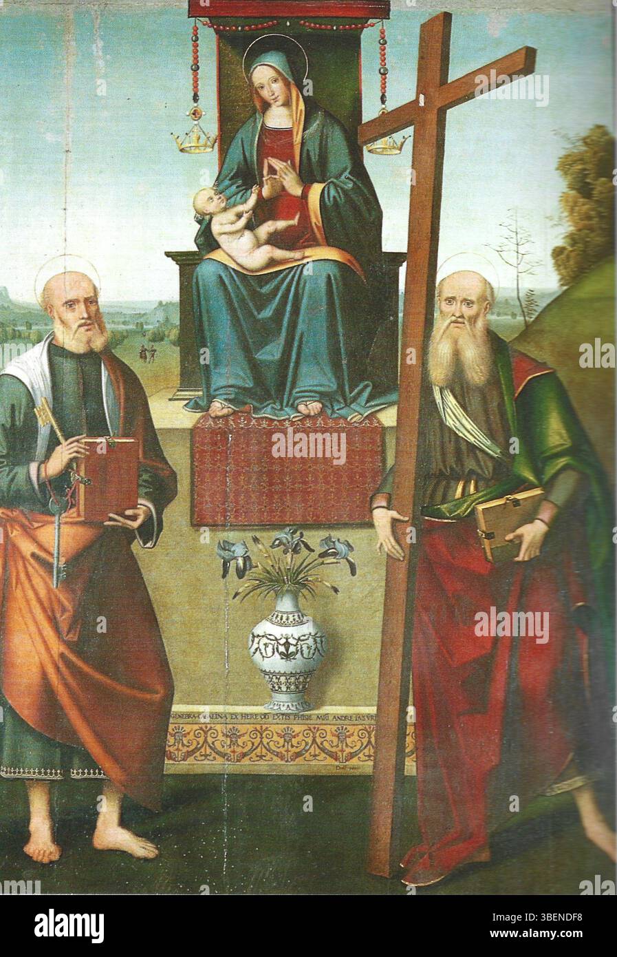 Domenico Panetti's 'La Madonna in Trono fra i Santi Pietro e Andrea' (c ...
