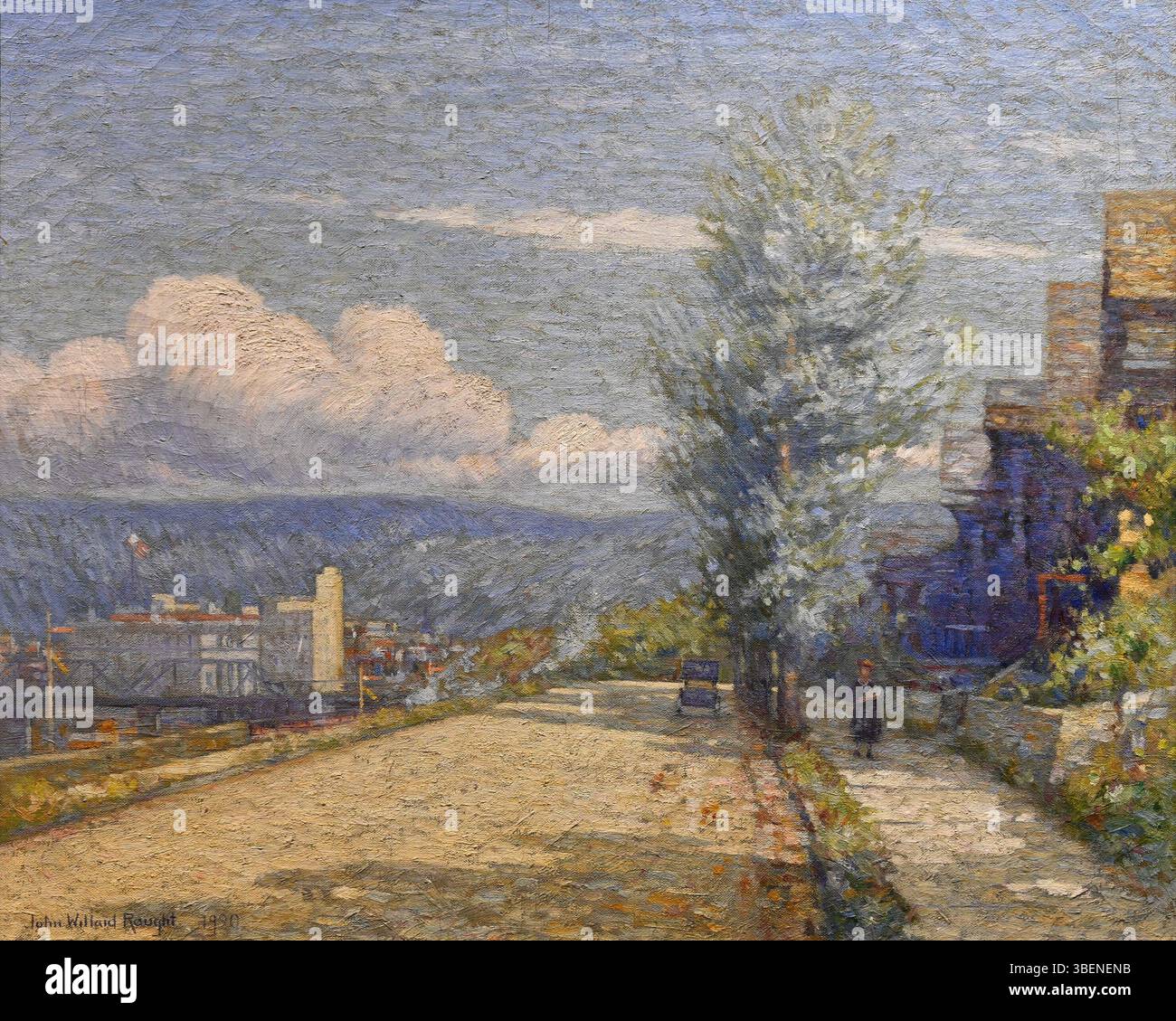 'Ridge Row', painted in 1920 by John Willard Raught, showcases a row of ...
