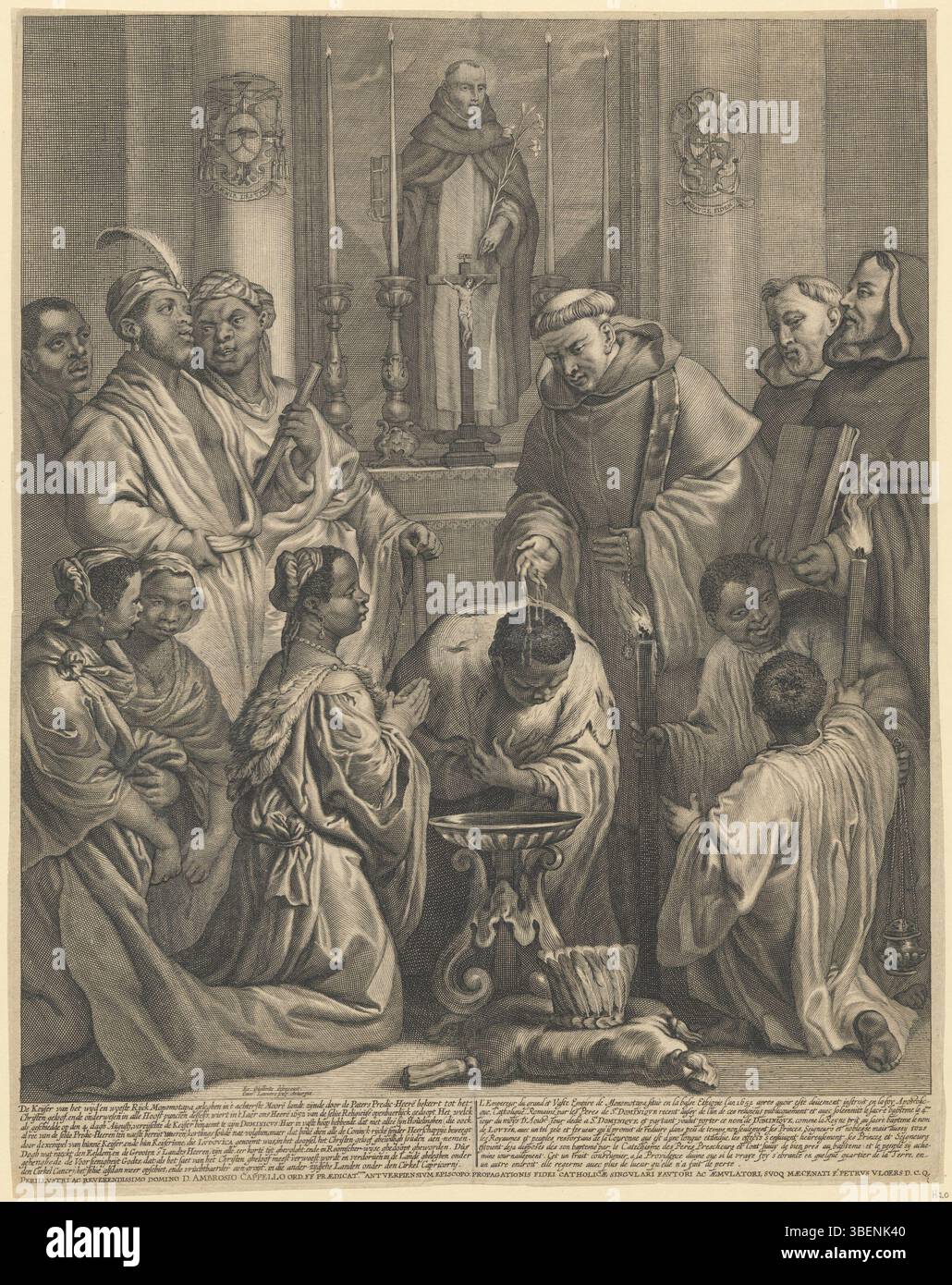This engraving by Coenraed Lauwers, created around 1660, depicts the ...