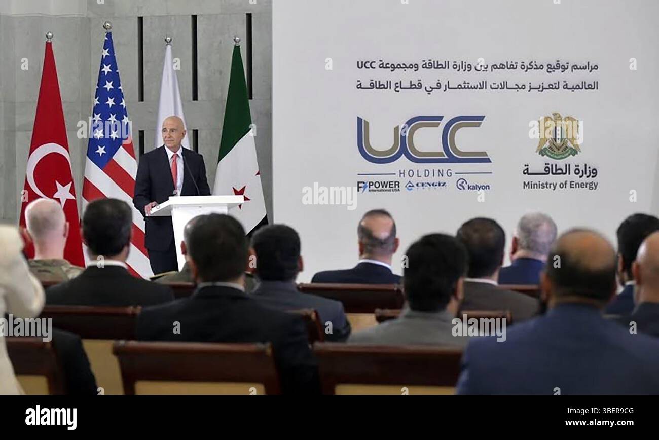 Damascus, Syria. 29th May, 2025. US special envoy for Syria Thomas ...