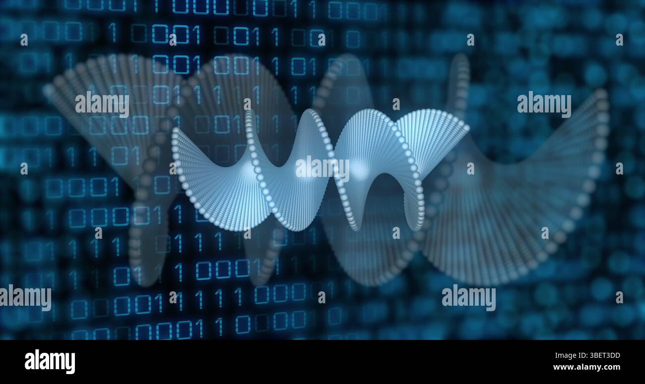 Image of medical data processing over dark background Stock Photo