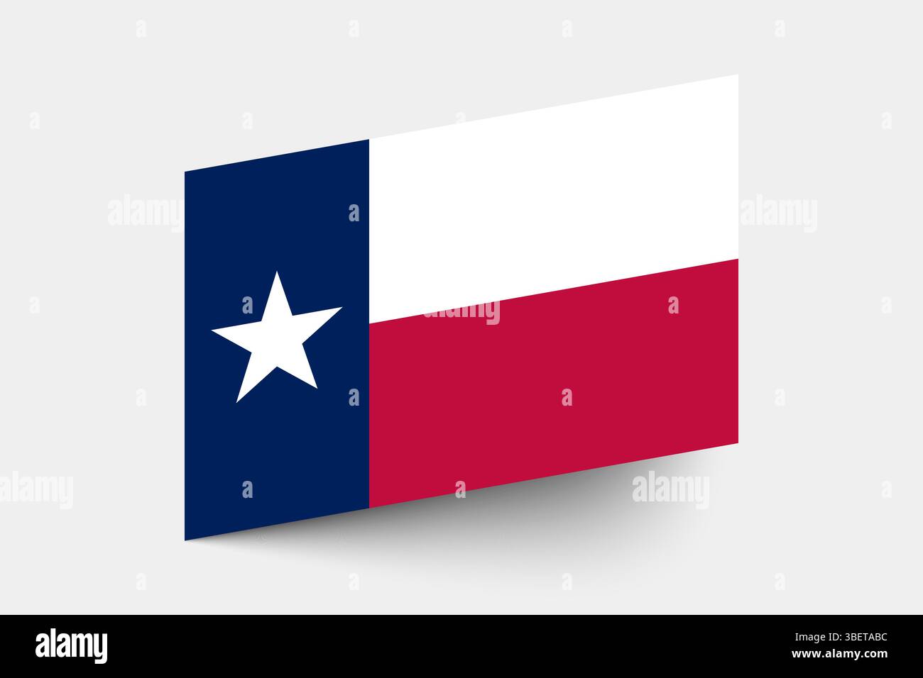 Flag of Texas. Texas flag official colors tilted icon digital vector illustration design. Stock Vector