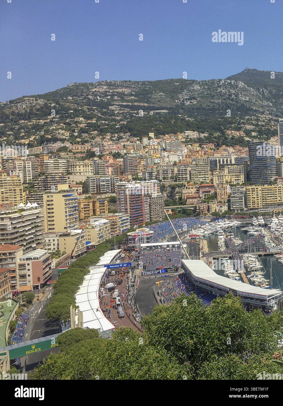 View to the formula 1 race in monaco Stock Photo - Alamy