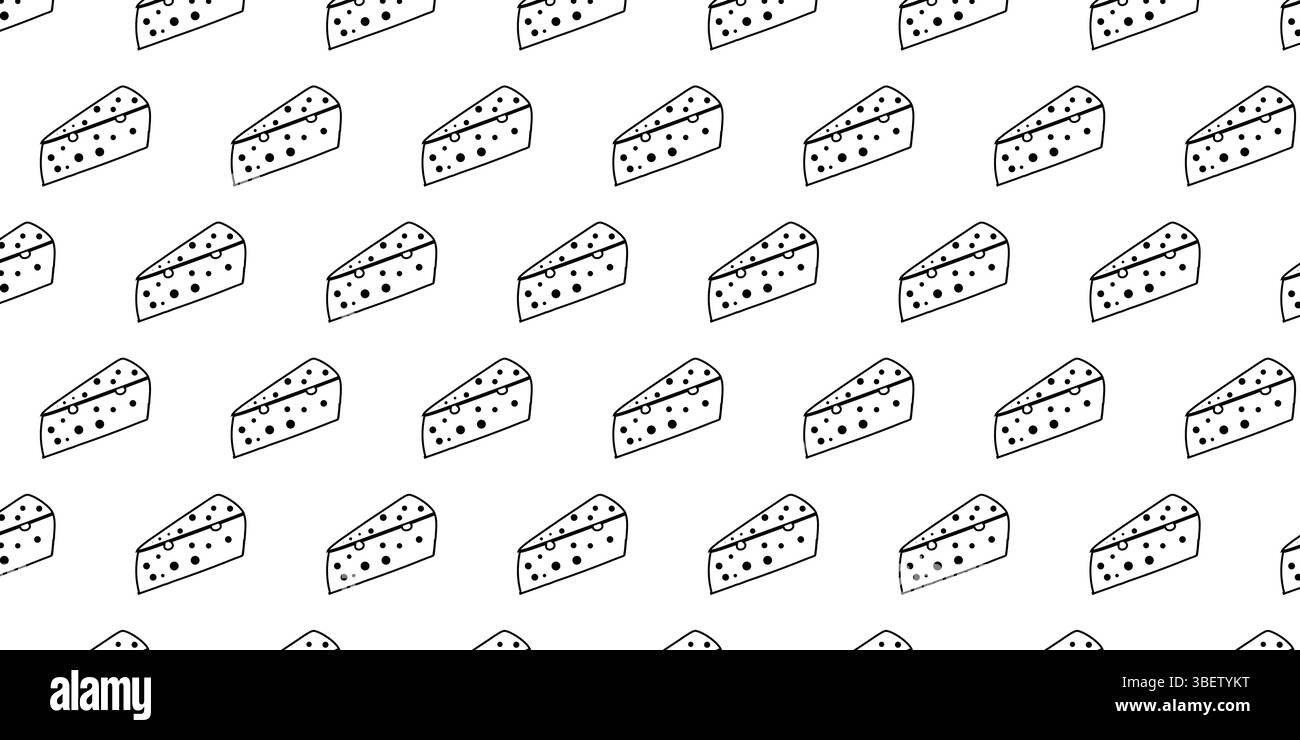Cheese Slice Pattern Background for National Cheese Day Stock Vector
