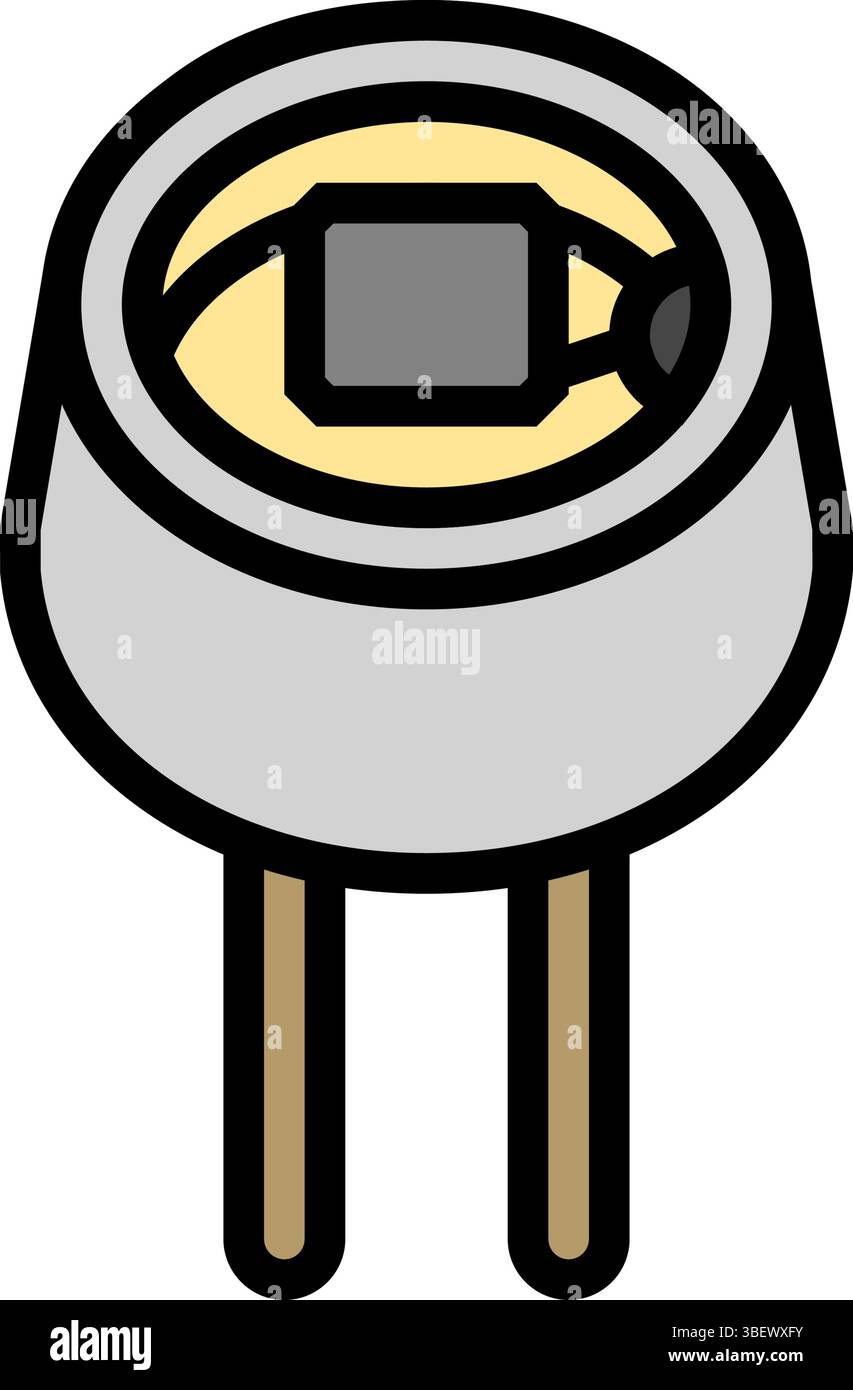 light intensity sensor module color icon vector illustration Stock ...