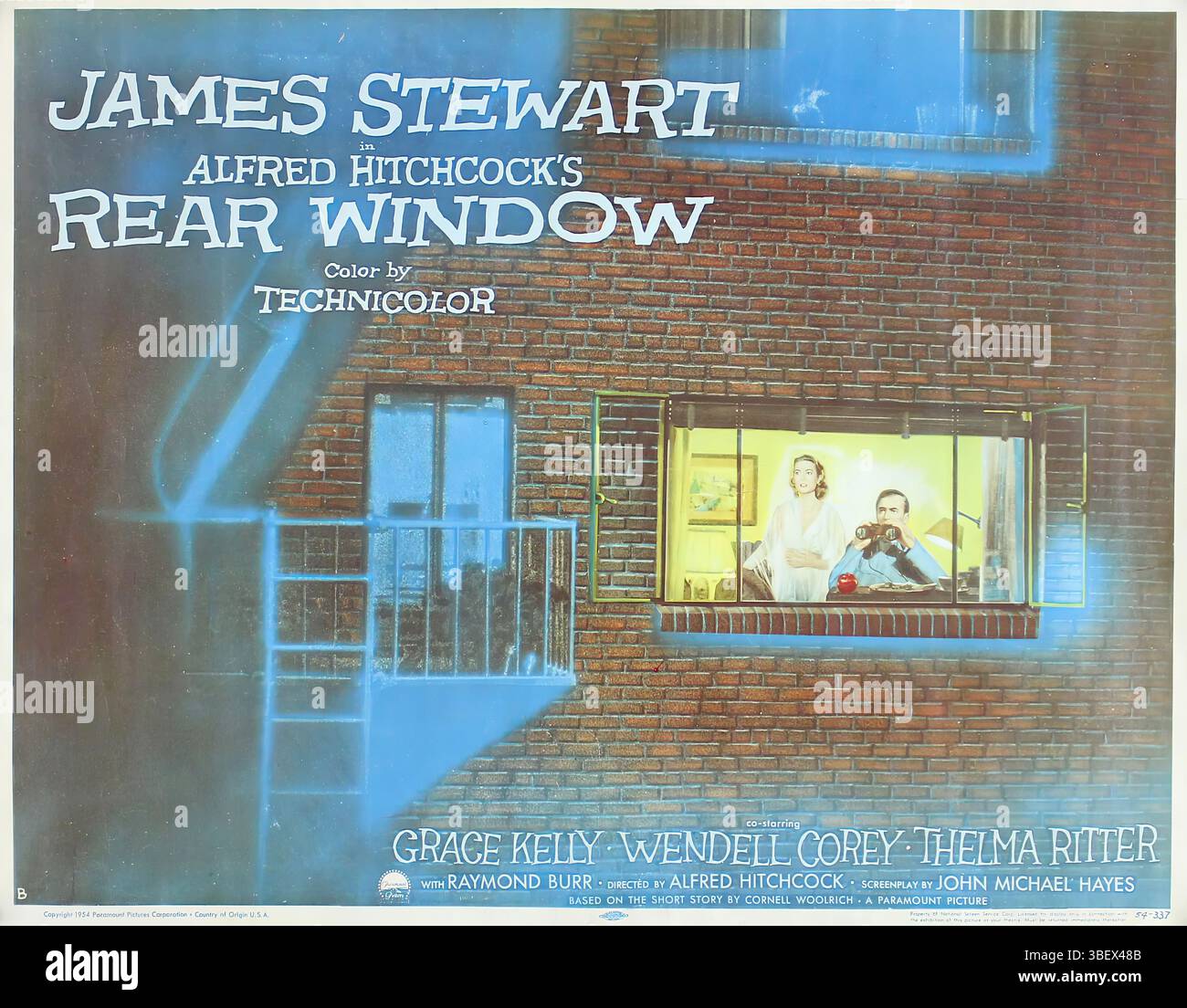 REAR WINDOW - Original Movie Poster Stock Photo - Alamy
