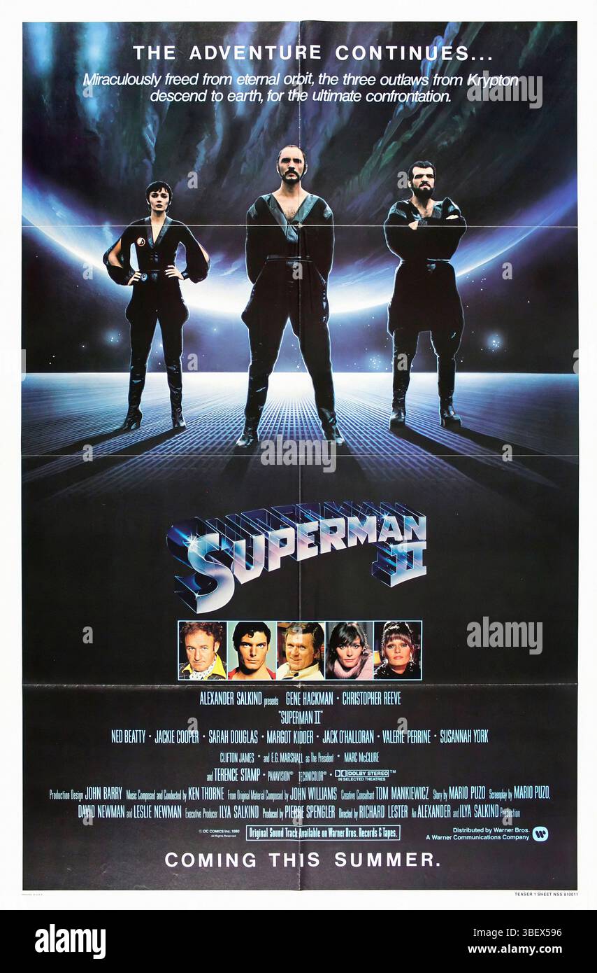 Superman ii poster hi-res stock photography and images - Alamy