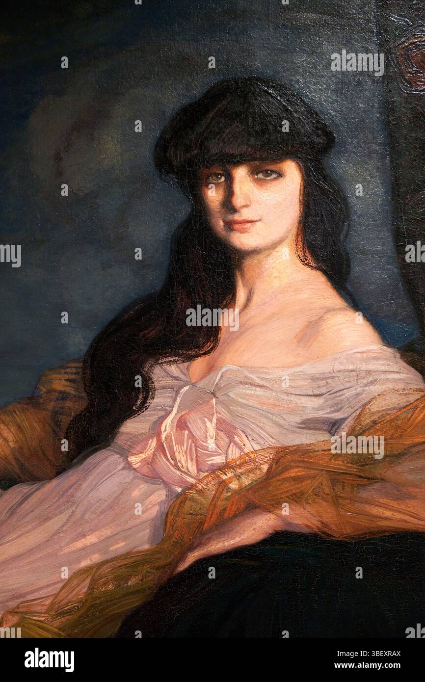 Portrait of Countess Mathieu de Noailles (close up), 1913, Ignacio ...