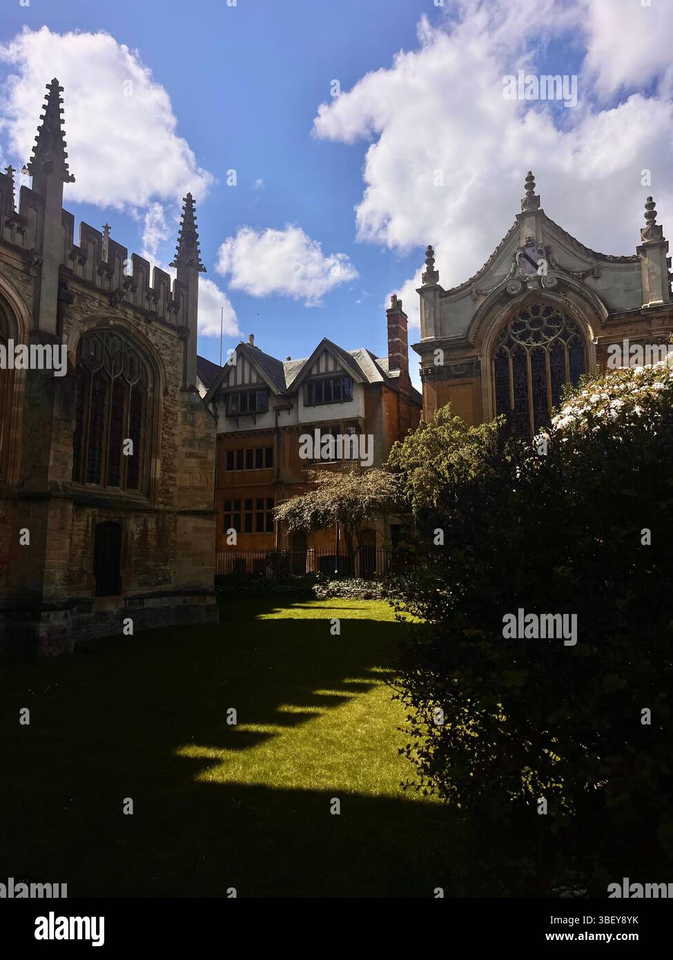 The aesthetic architecture of churches and cathedrals in Oxford in Oxfordshire, England, United Kingdom, Europe. - Smartphone Captured Stock Image
