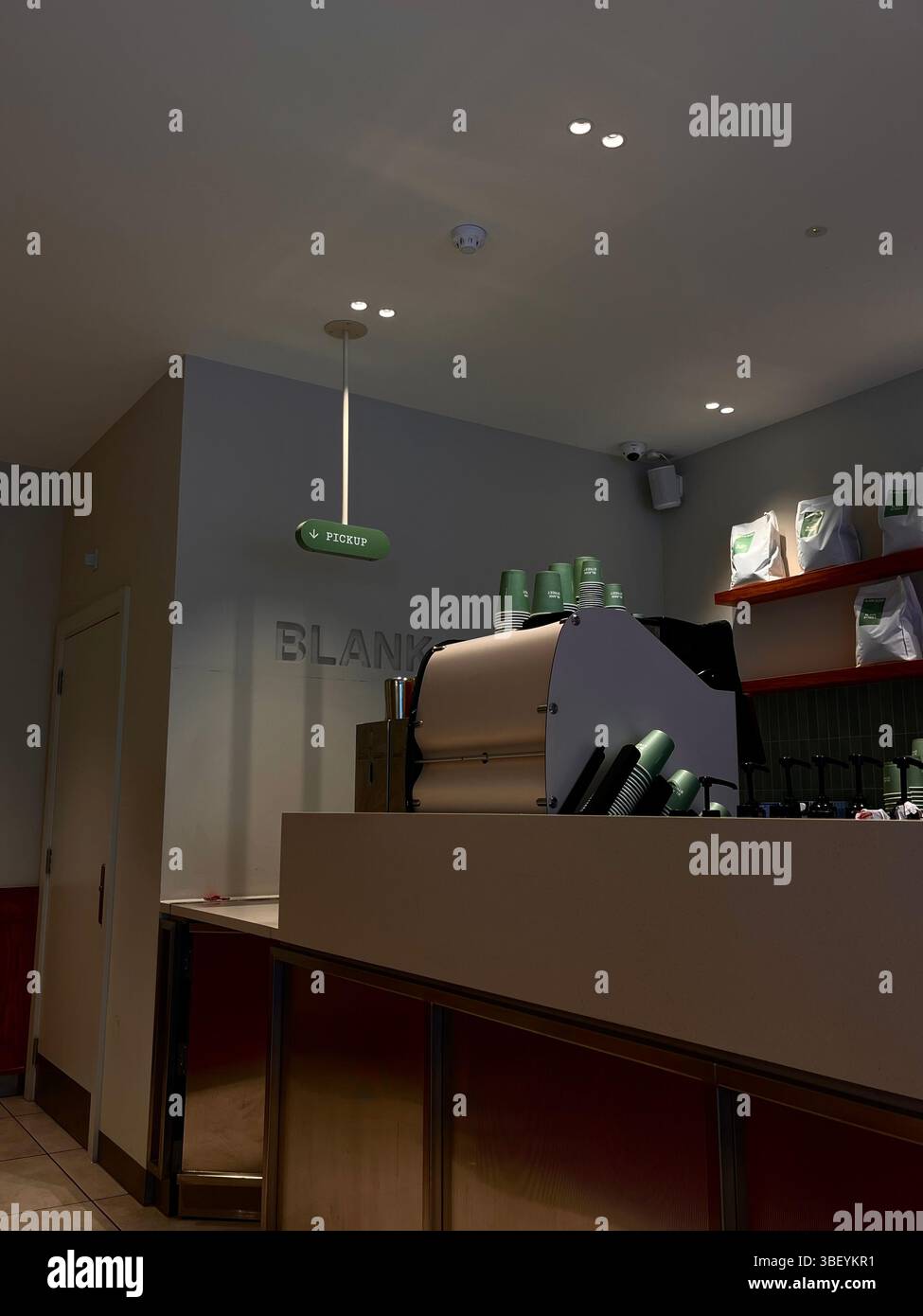 An aesthetic cafe in the heart of Kensington and Chelsea, London City, England, United Kingdom, Europe in Spring of 2025. - Smartphone Captured Stock Image