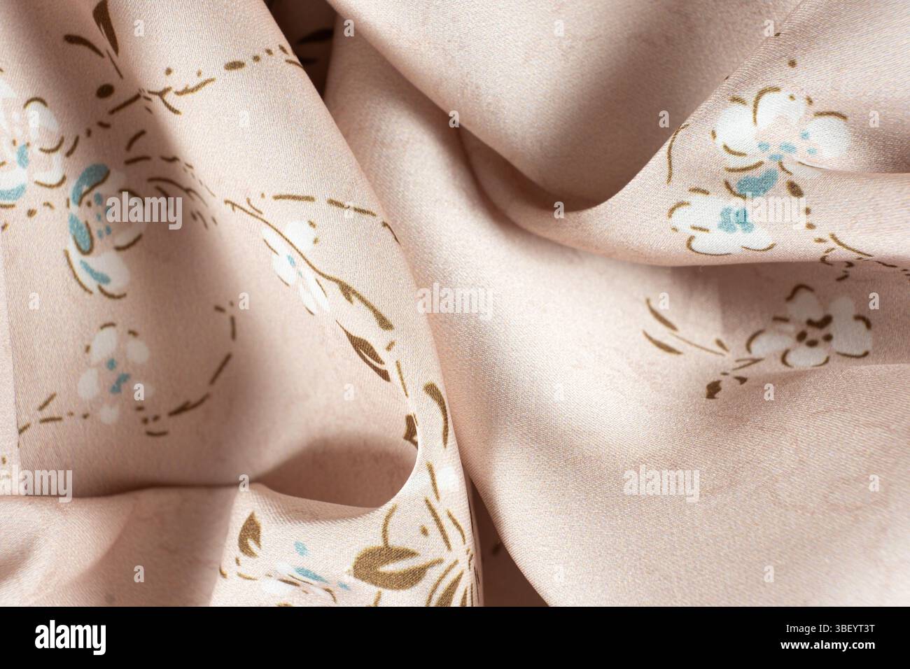 Polyester fabric with a little elastane, macro texture top view Stock Photo