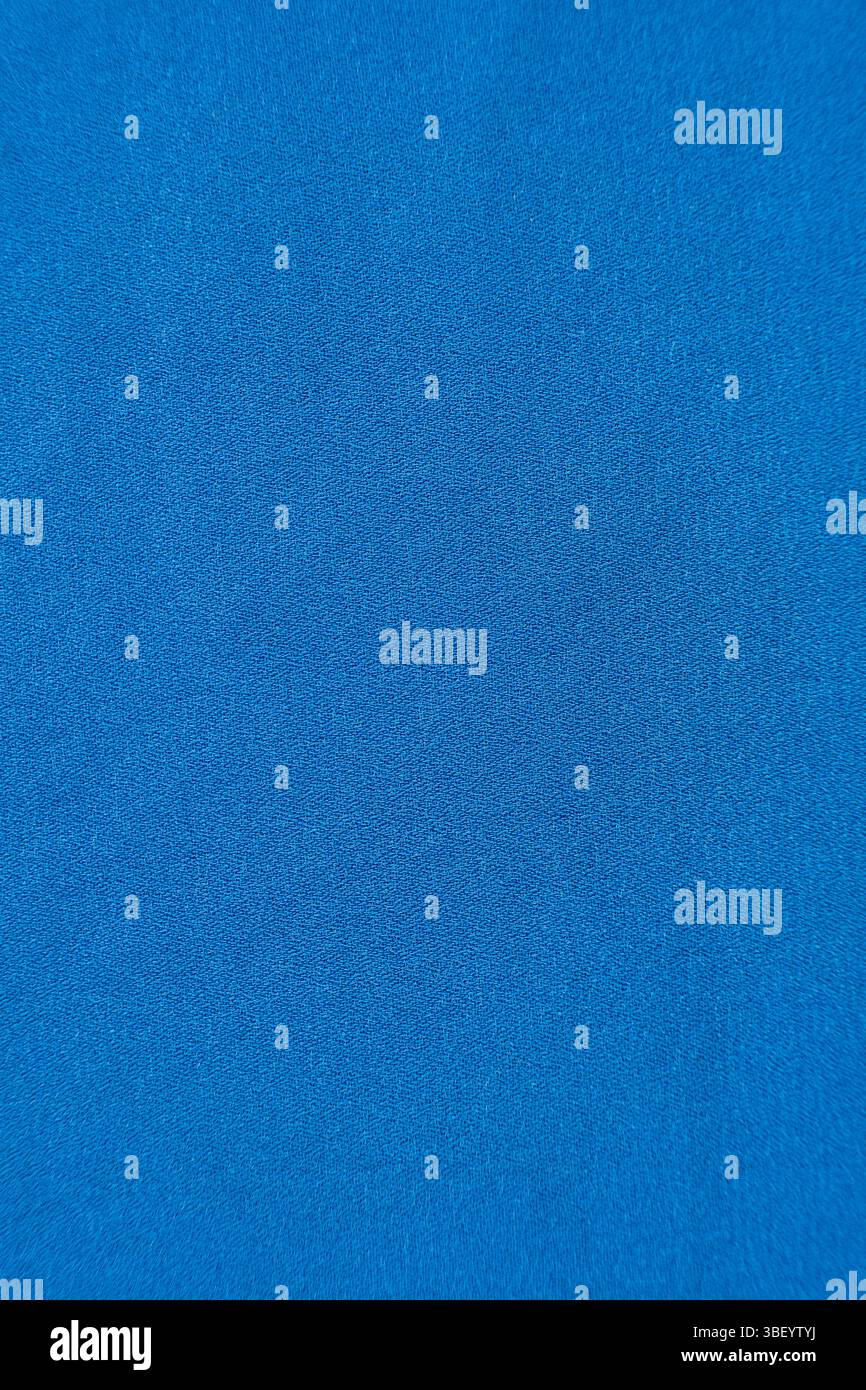 One hundred percent polyester fabric macro top view. Stock Photo