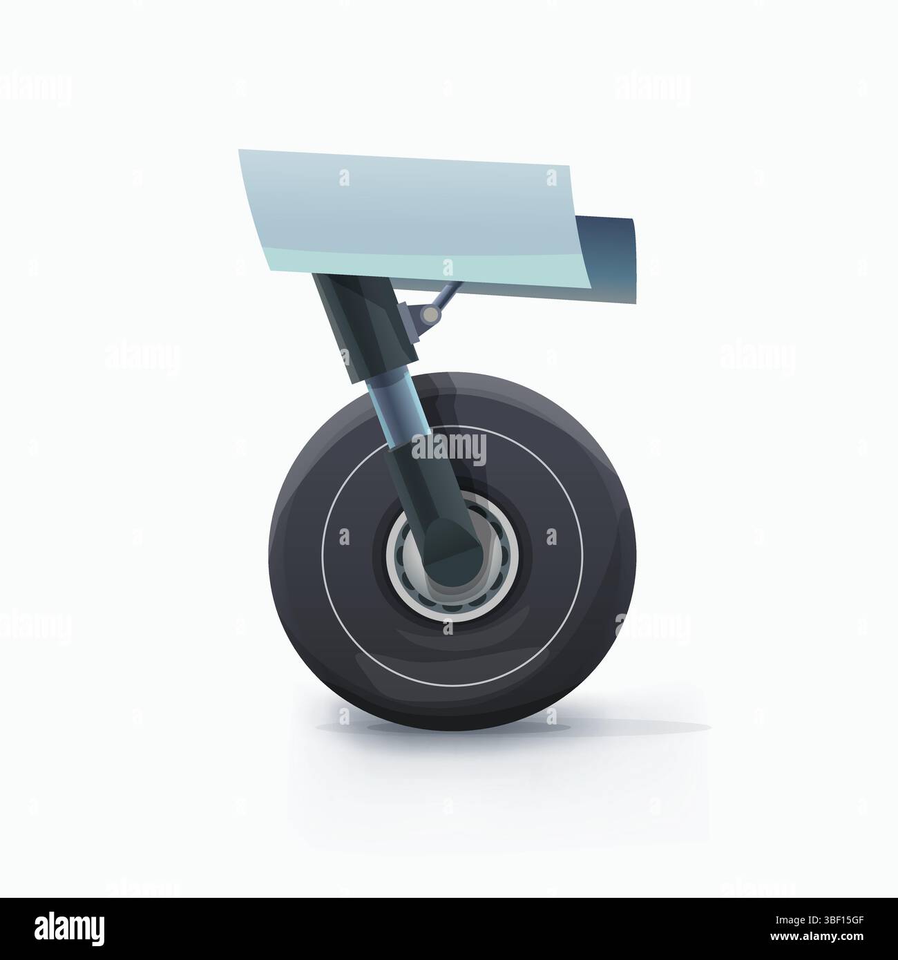 an airplane wheel side view on white Stock Vector Image & Art - Alamy