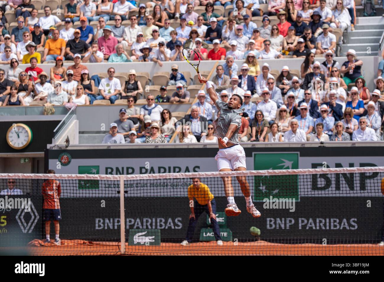 Paris, France. 29th May, 2025. PARIS, FRANCE - MAY 29: Arthur Fils of France during Day Five of the 2025 French Open at Roland Garros on May 29, 2025 in Paris, France. (Photo by Marleen Fouchier/BSR Agency) Credit: BSR Agency/Alamy Live News Stock Photo