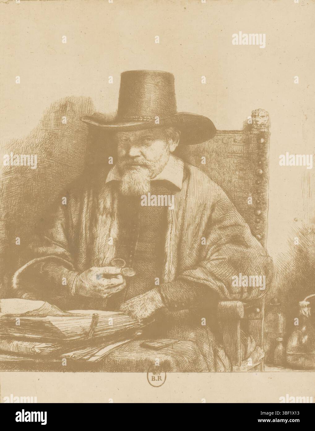 Etching portret van arnold tholinx hi-res stock photography and images ...