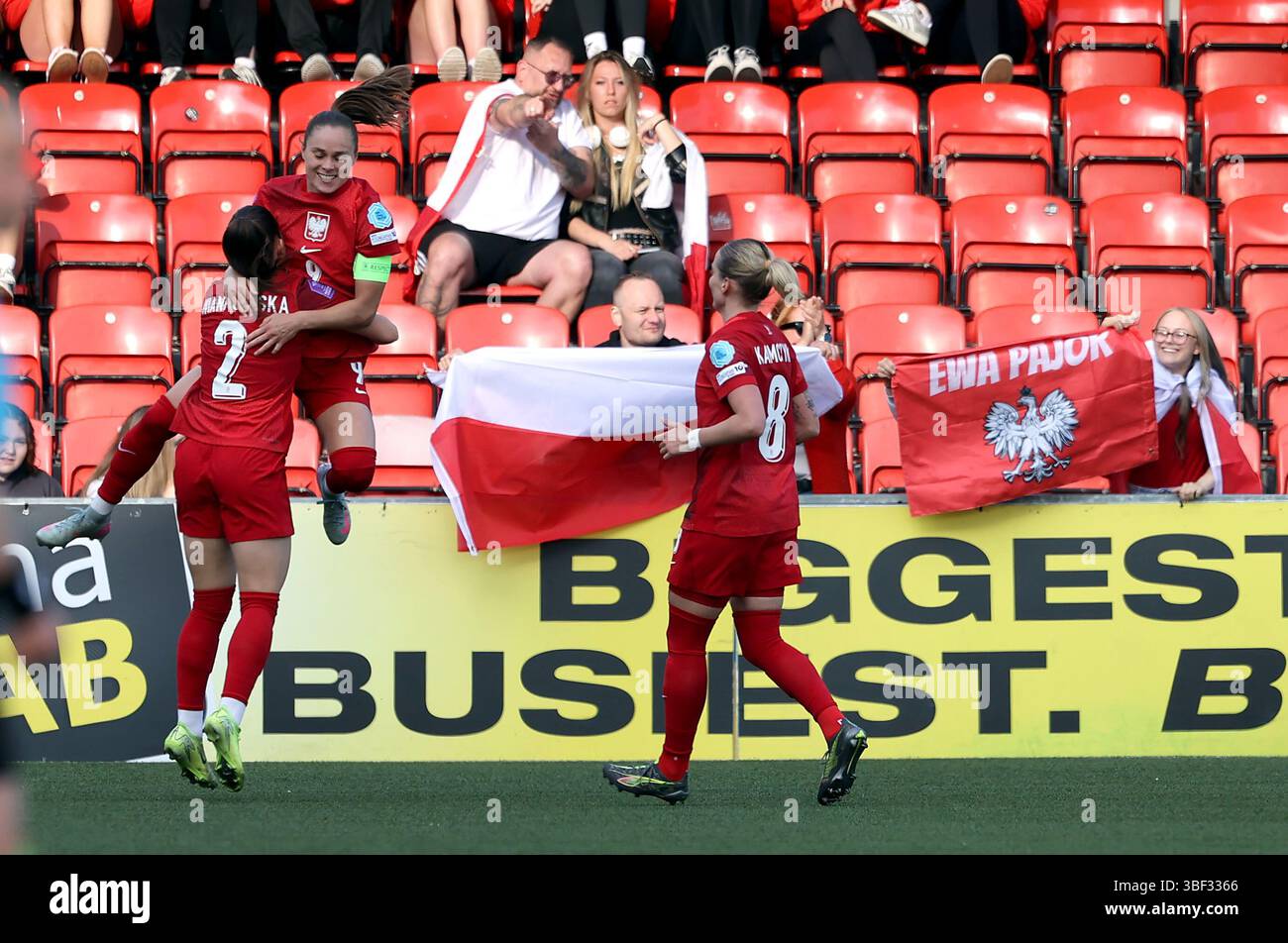 Poland s Ewa Pajor Celebrates Scoring Their Side s First Goal Of The poland-s-ewa-pajor-celebrates-scoring-their-side-s-first-goal-of-the