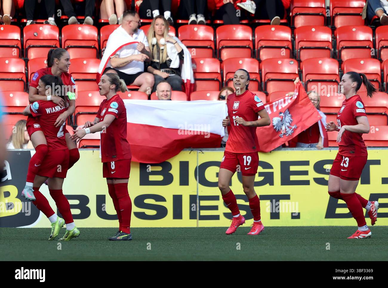 Poland s Ewa Pajor Celebrates Scoring Their Side s First Goal Of The poland-s-ewa-pajor-celebrates-scoring-their-side-s-first-goal-of-the