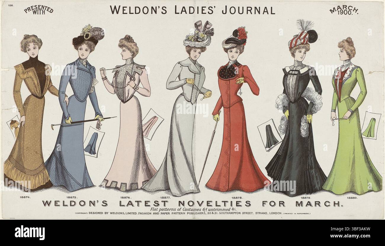 Womens fashion in 1900 hi-res stock photography and images - Alamy