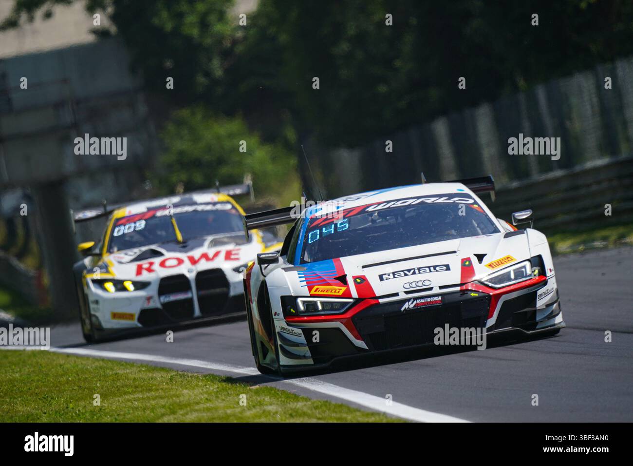 Benjamin RICCI, Paul EVRARD and Gilles MAGNUS driving the (#25) Audi R8 ...