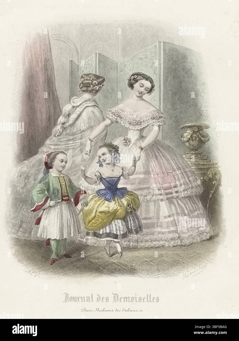Journal des demoiselles 1857 hi-res stock photography and images