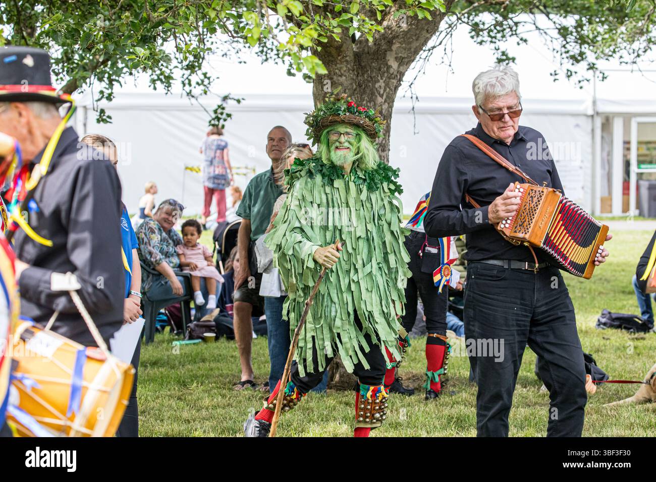 Mendip Morris perform a traditional Wassailing ceremony for visitors at ...