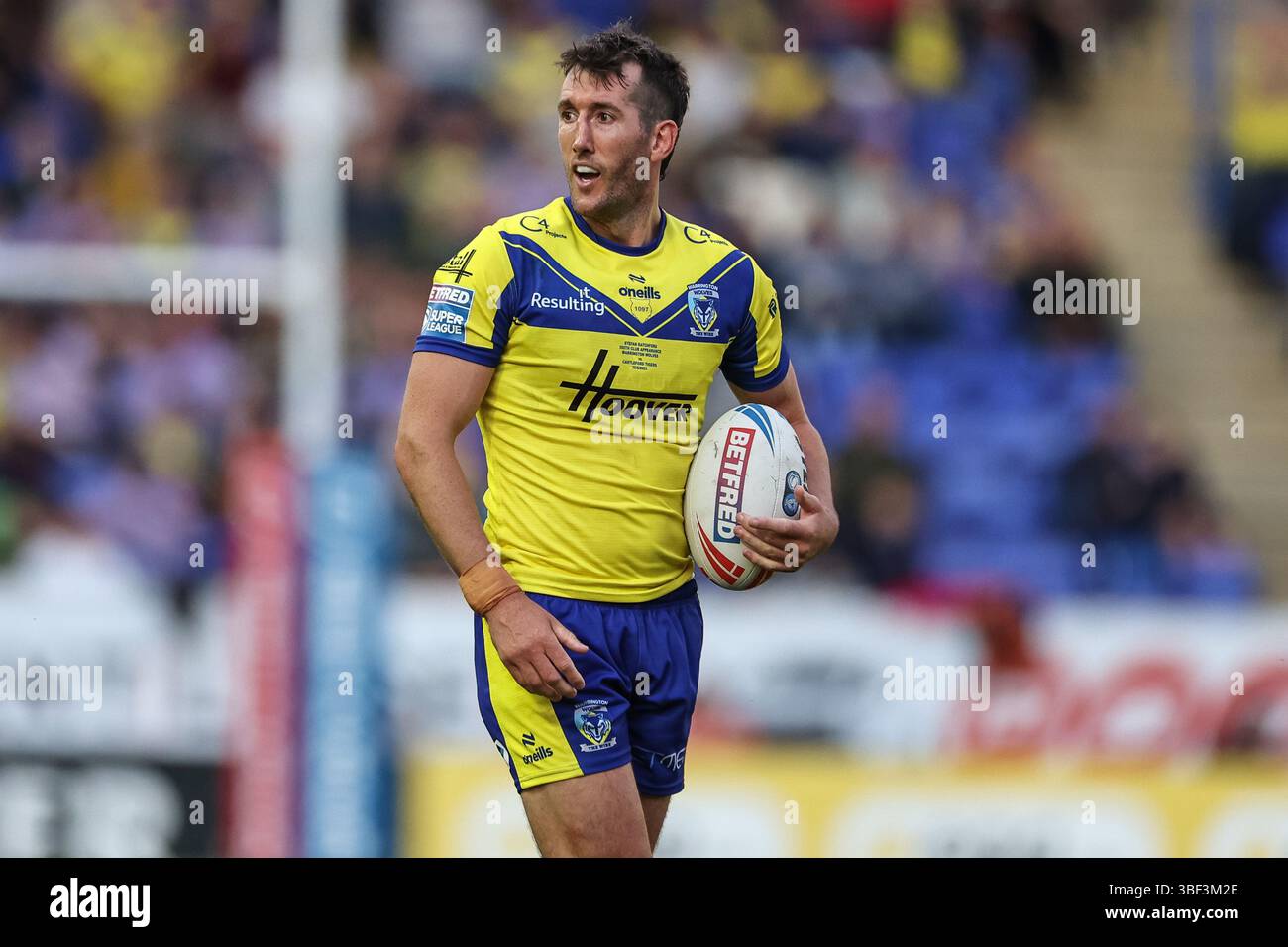 Warrington, UK. 30th May, 2025. Stefan Ratchford of Warrington Wolves ...