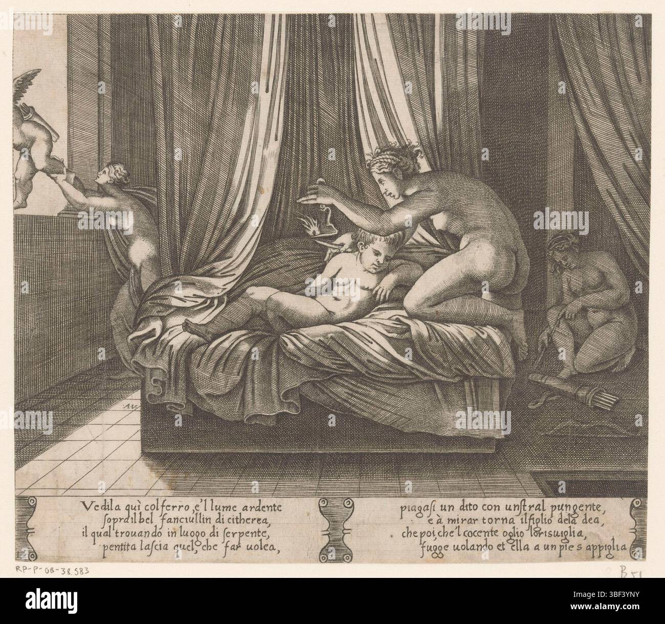 Coxie, Michiel (I), Italy, Veneziano, Agostino, Story of Amor and ...