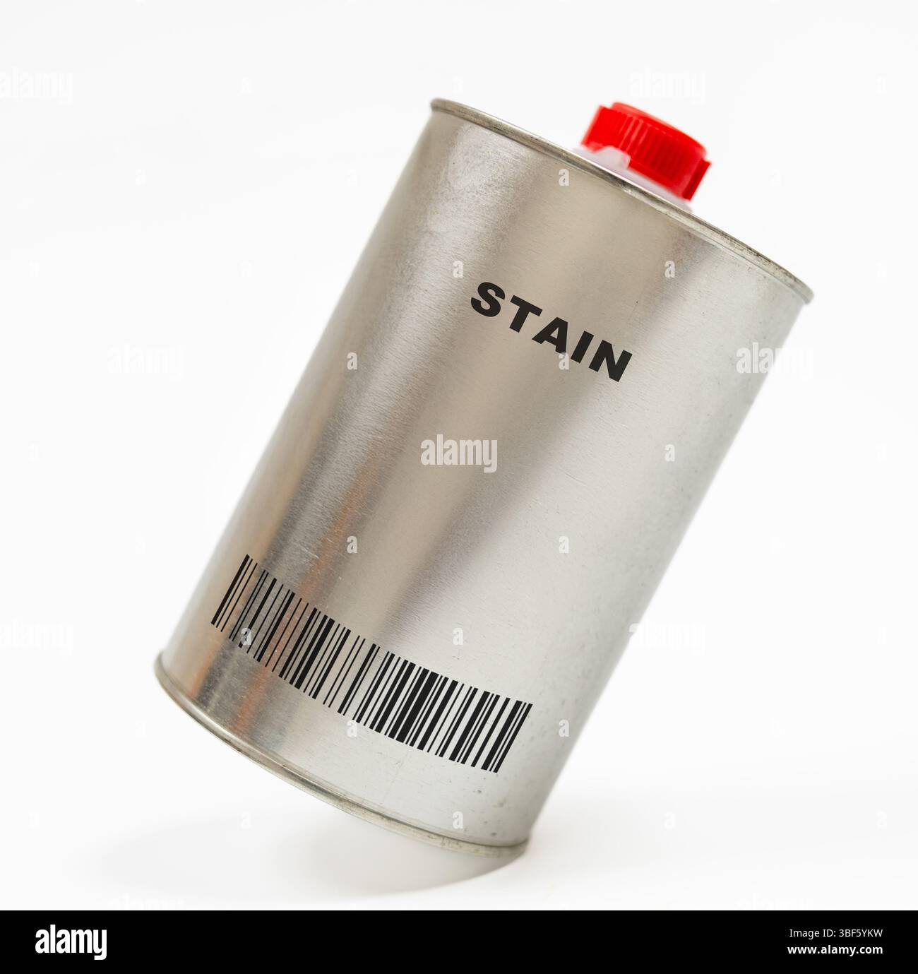 Stain. Pigmented coating to enhance wood grain. Stock Photo