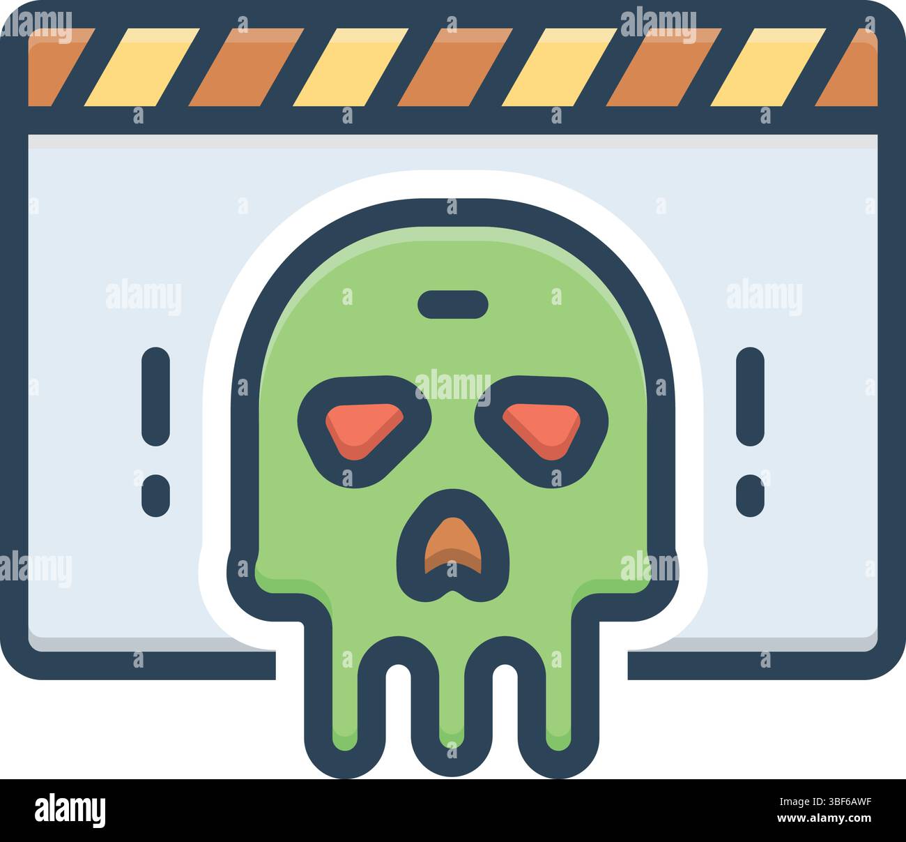 Icon for horror, horror movie Stock Vector