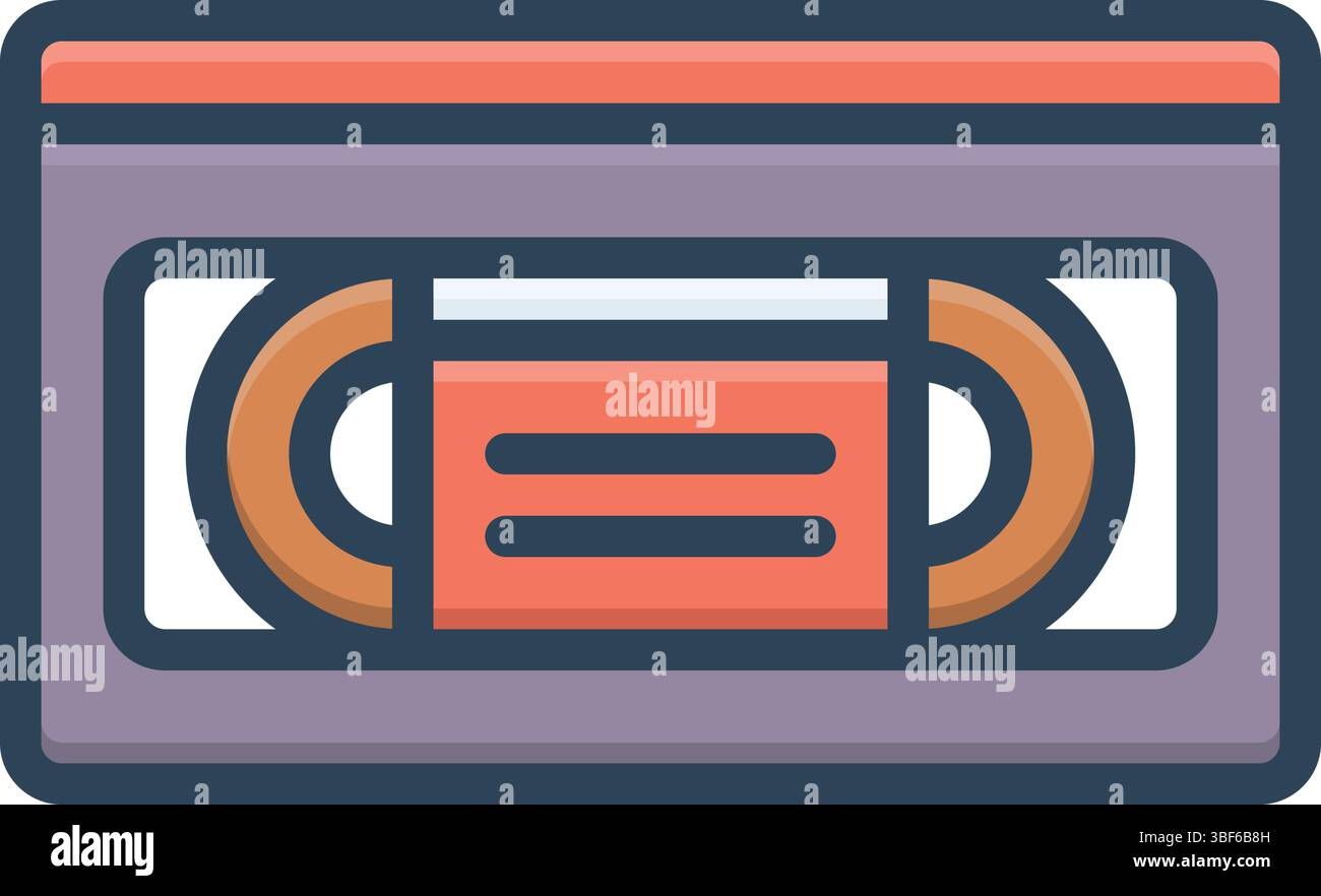 Videocassette vector vectors hi-res stock photography and images - Alamy