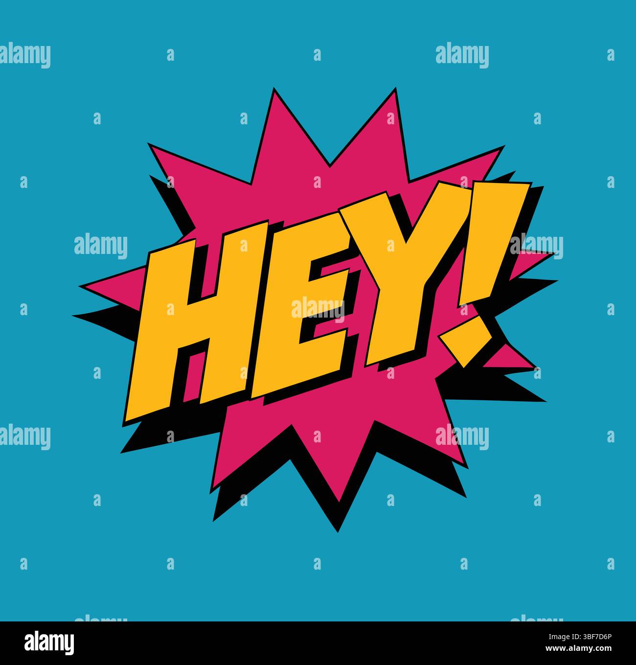 Lettering hey, Comic text sound effects. Bubble icon speech phrase ...