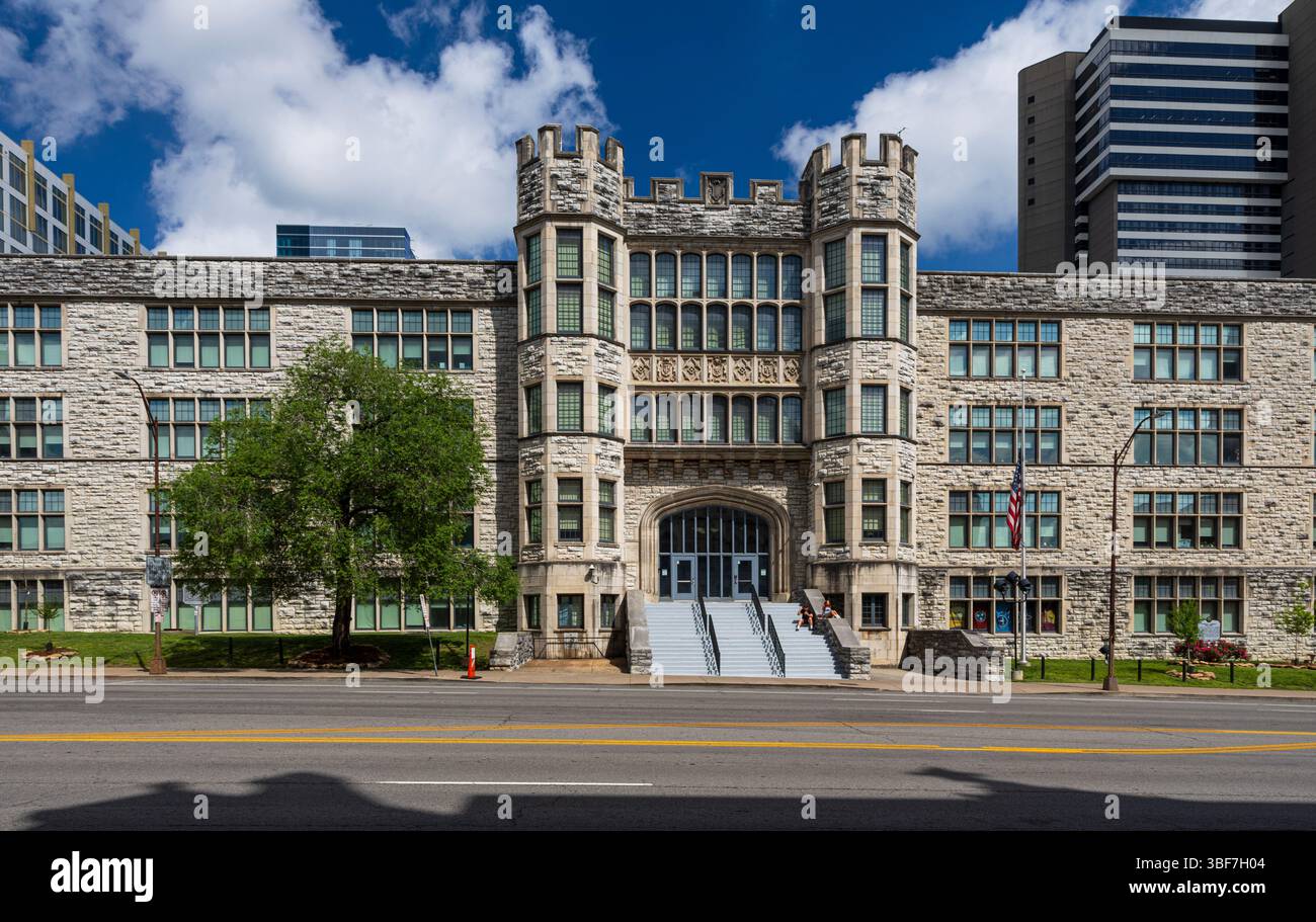Hume-Fogg Academic High School, Broadway, Nashville, Tennessee, USA Stock Photo