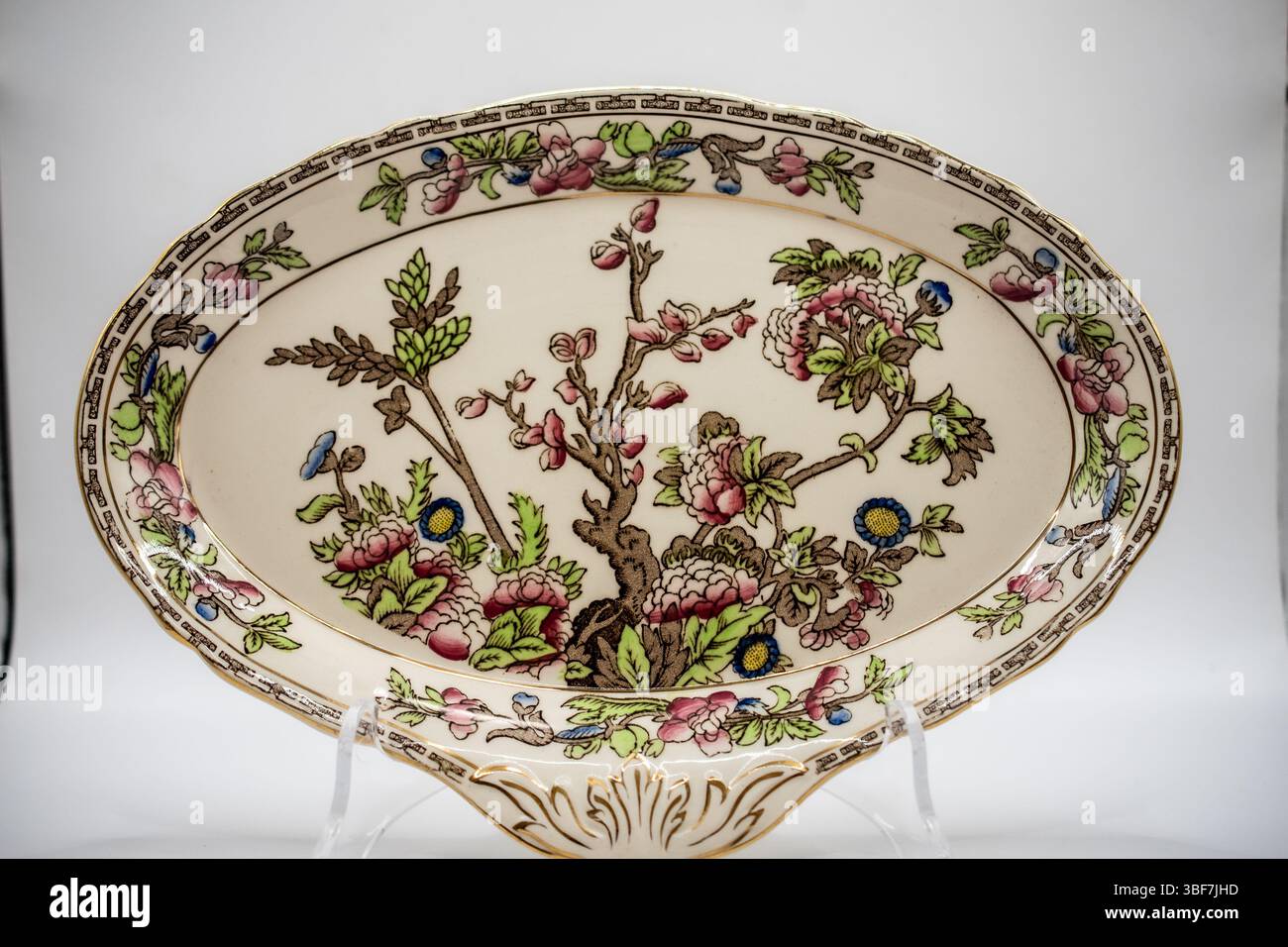 porcelain serving platter Stock Photo