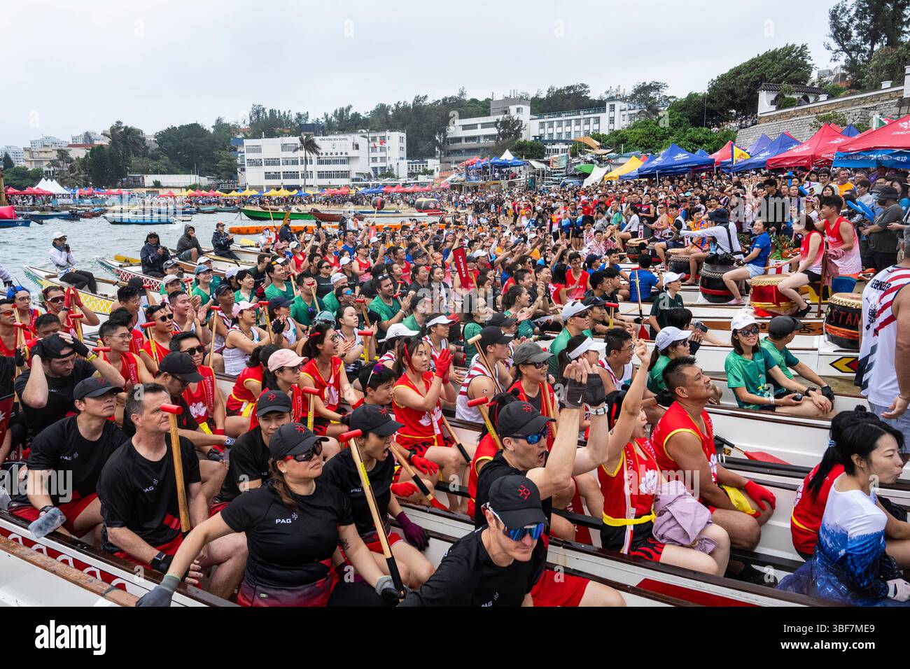 Competitors take part in the Stanley International Dragon Boat