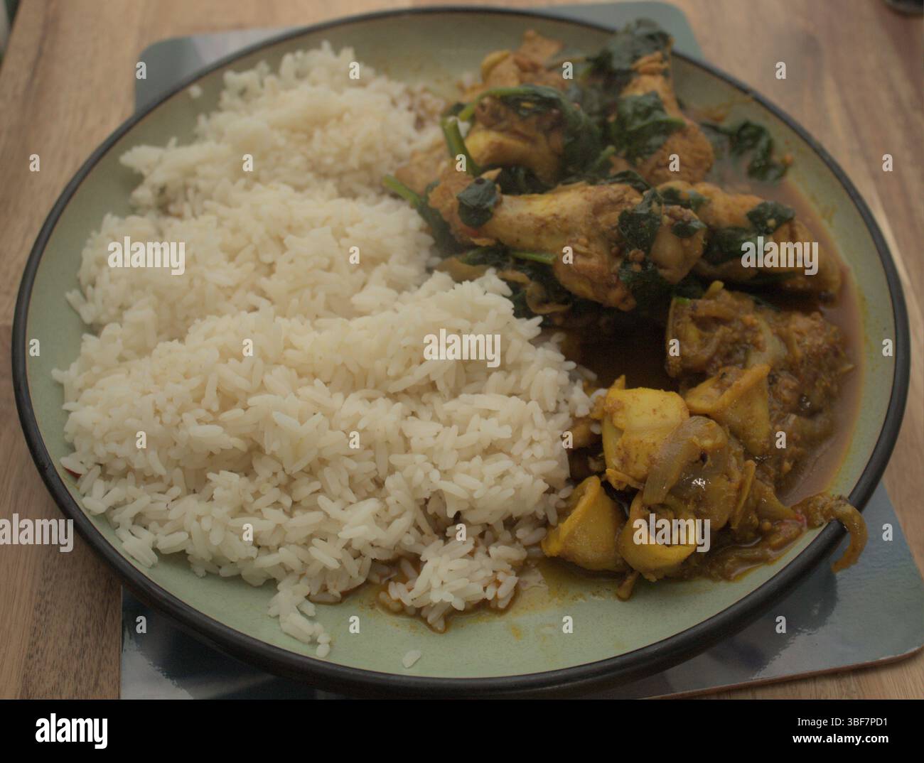 Chicken wing curry Stock Photo