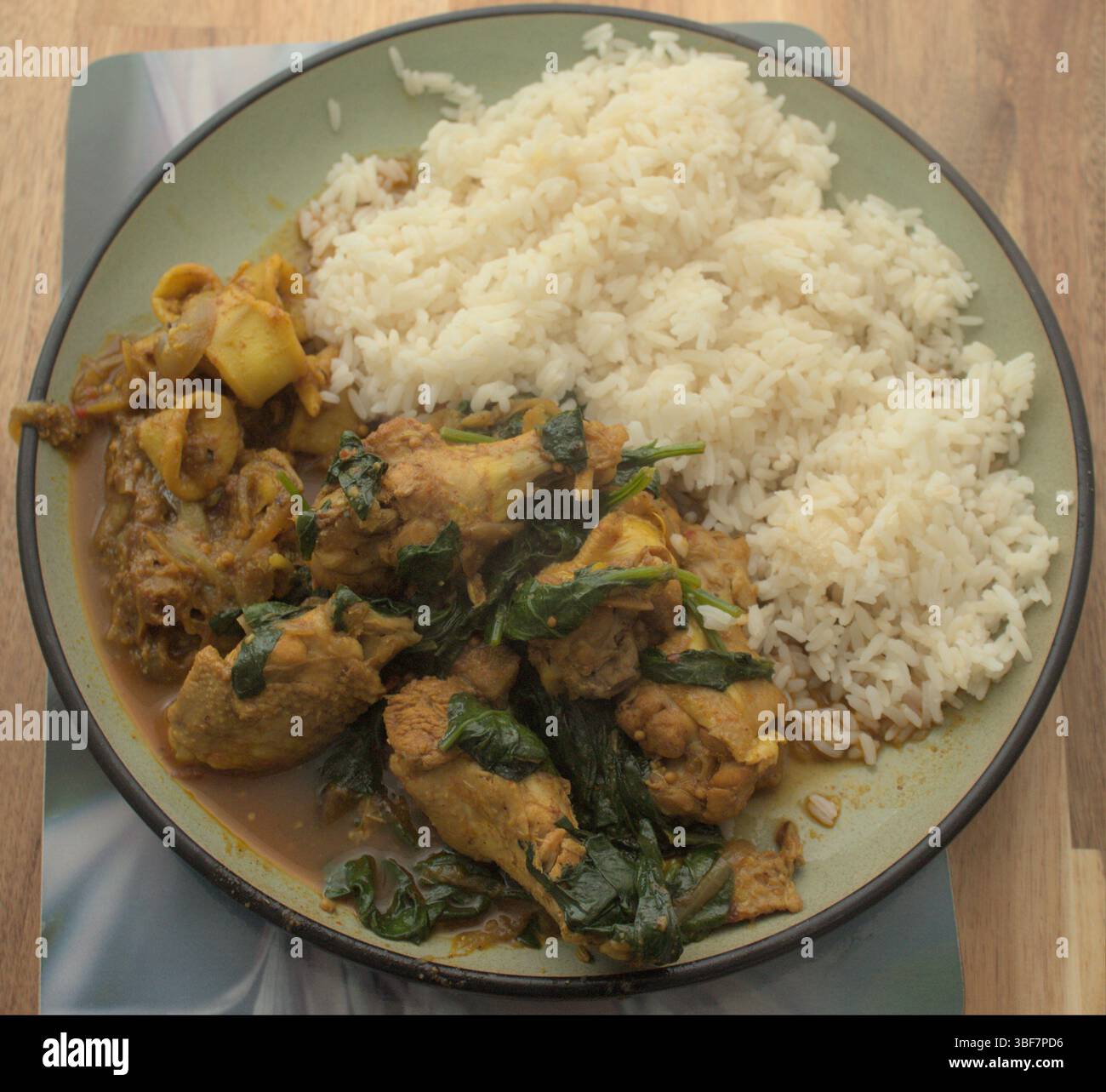 Chicken wing curry Stock Photo