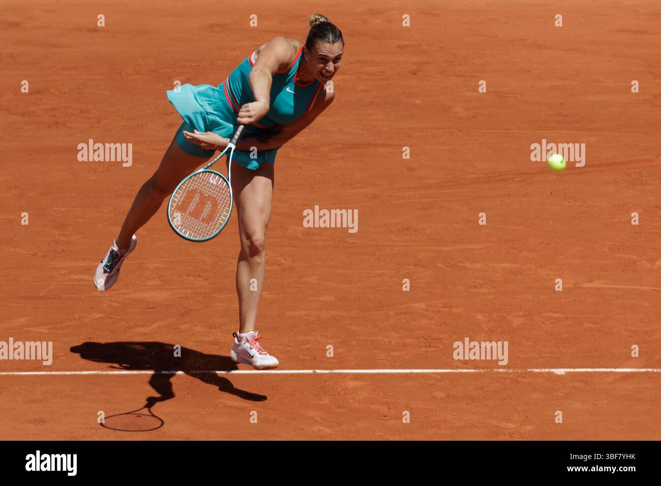 Aryna Sabalenka of Belarus during the RolandGarros 2025, French Open