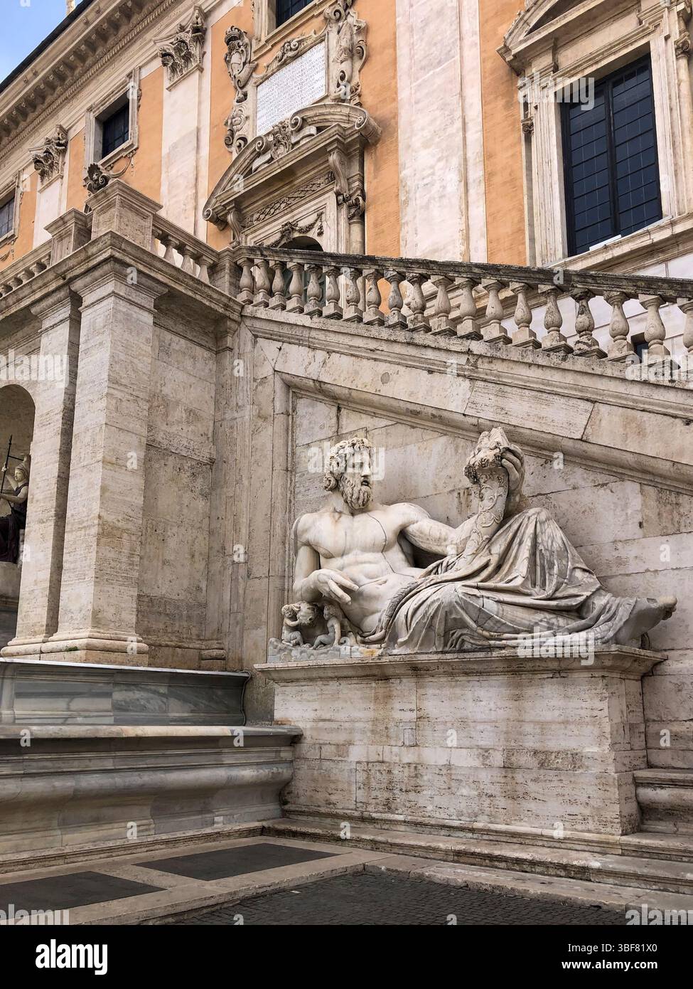 Statue at The Fountain of the Goddess Roma, Italy Stock Photo - Alamy
