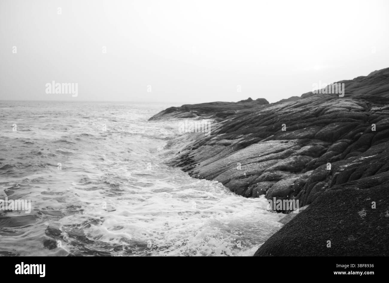 Shoreline texture detail Black and White Stock Photos & Images - Alamy