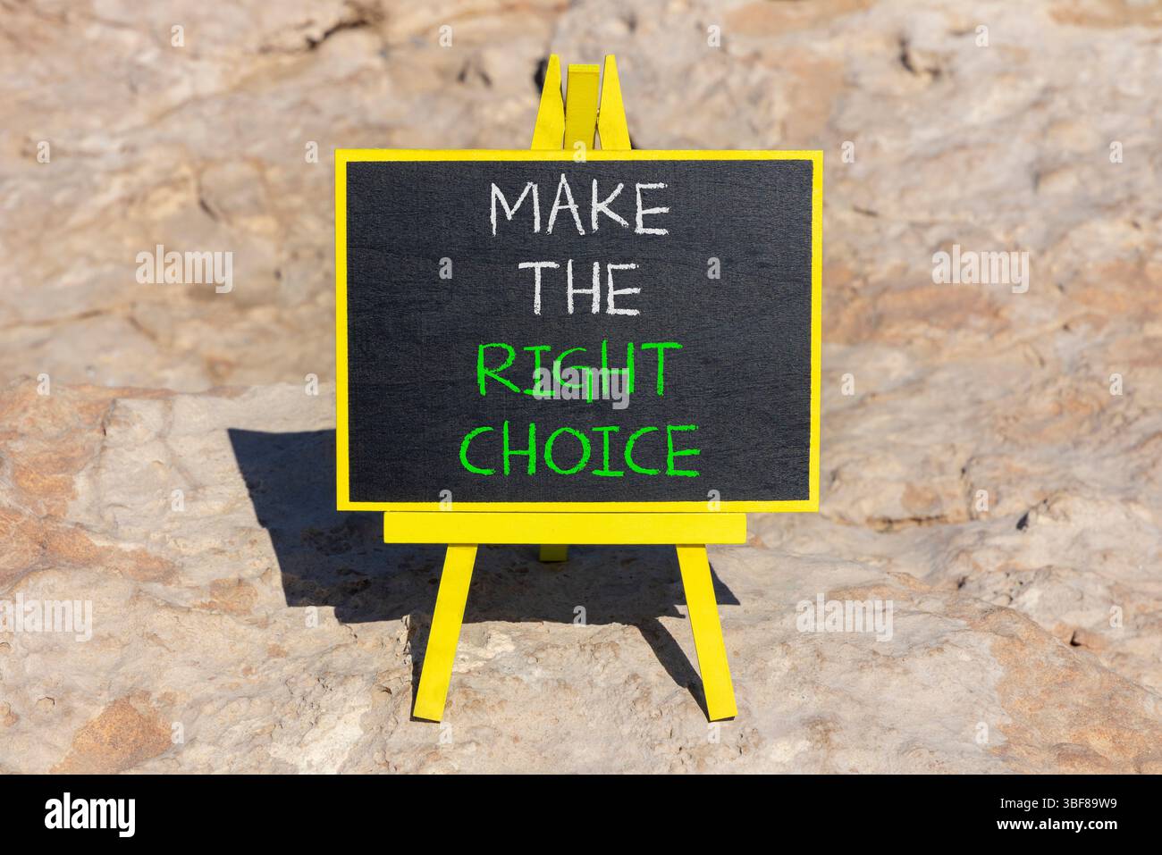 Make the right choice symbol. Concept words phrase Make the right ...
