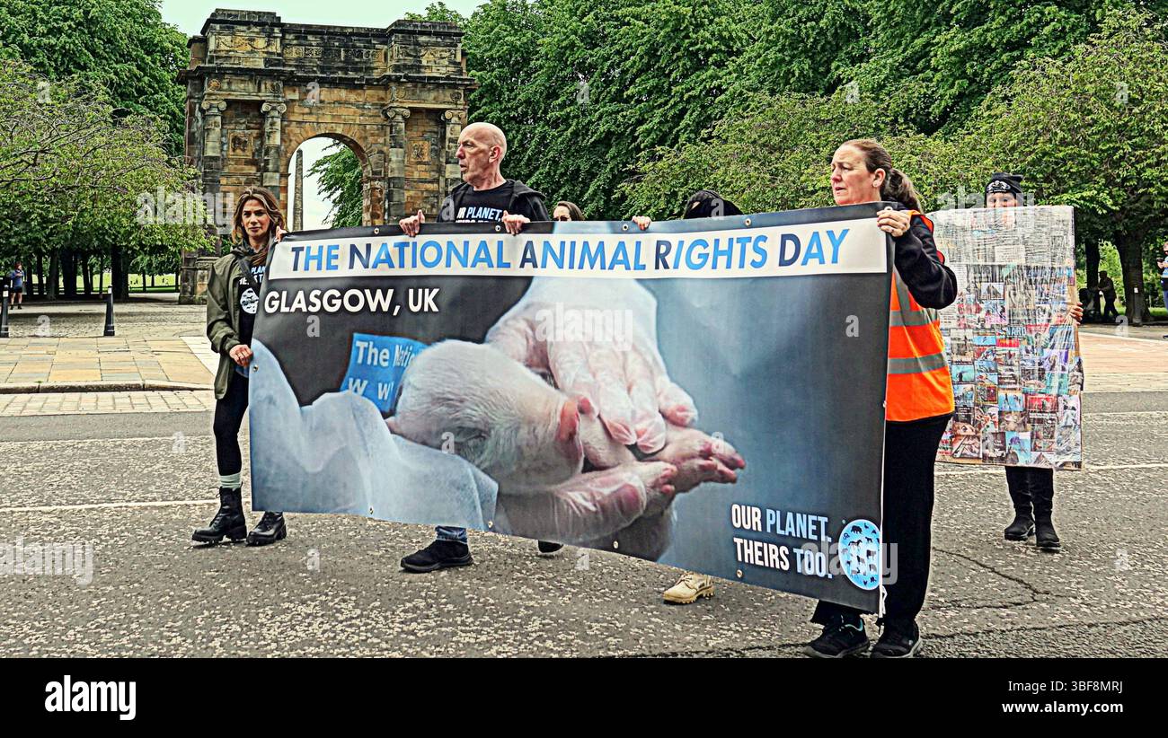 Glasgow, Scotland, UK. 31st May, 2025. Animal rights protest for ...