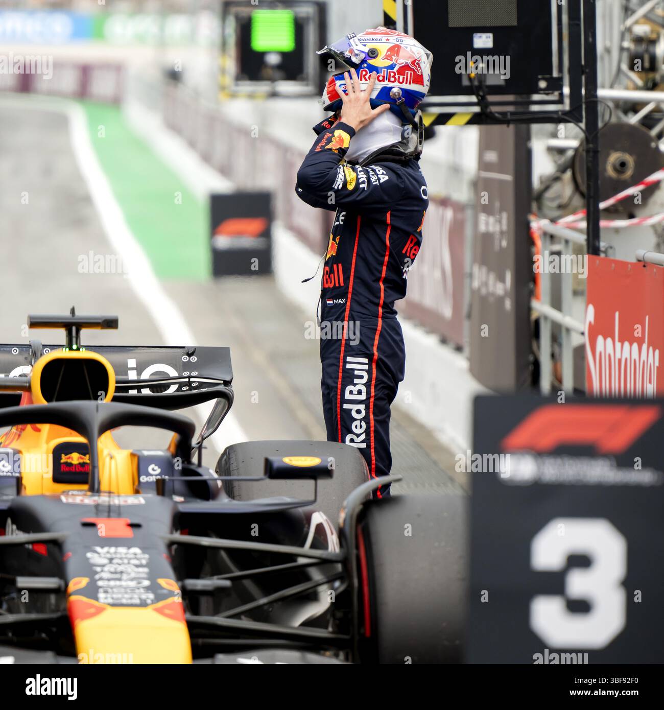 BARCELONA - Max Verstappen (Red Bull Racing) at the Circuit de ...
